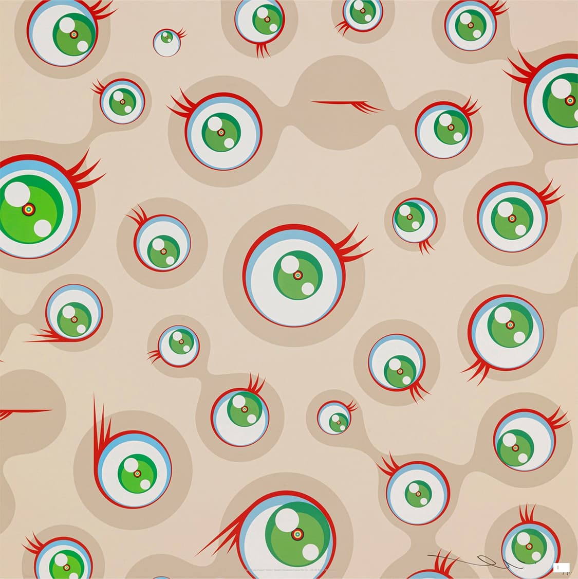 무라카미 다카시 젤리피쉬 크림 에디션 판화 상품이미지4