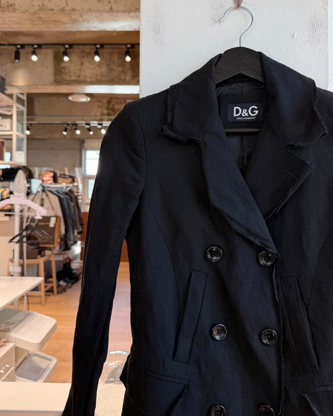돌체앤가바나 블랙 더블 브레스티드 재킷 상품이미지4