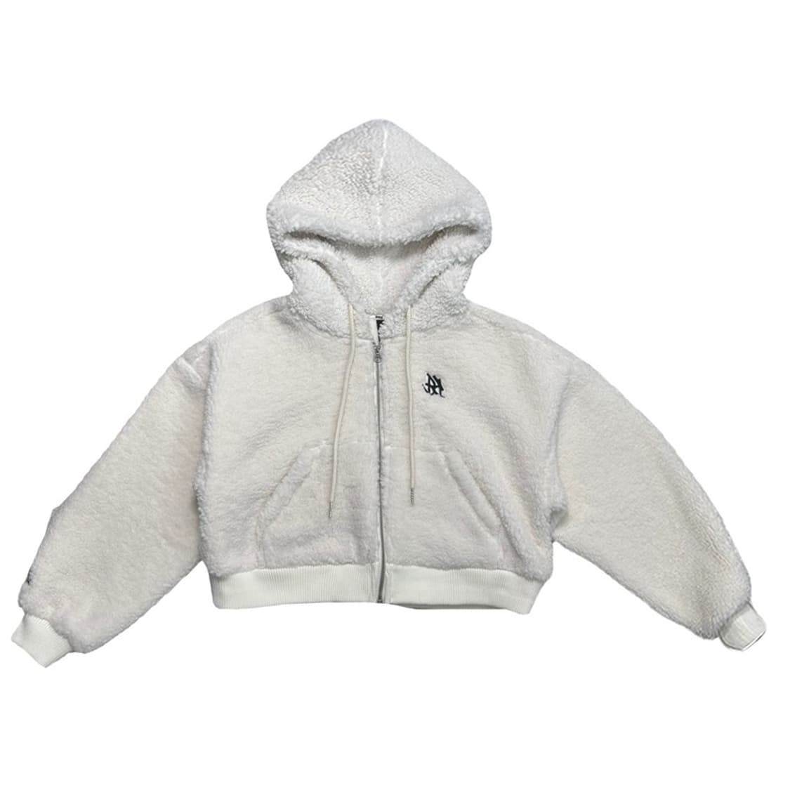 베리드 양털 크롭집업 아이보리 150 상품이미지1