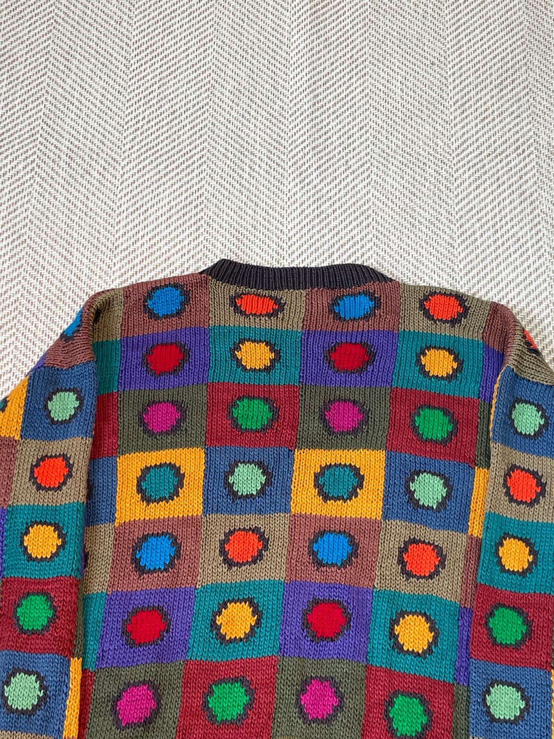 PAVO READ 핸드니팅 피마코튼 아트 패턴 니트  J03331 상품이미지7