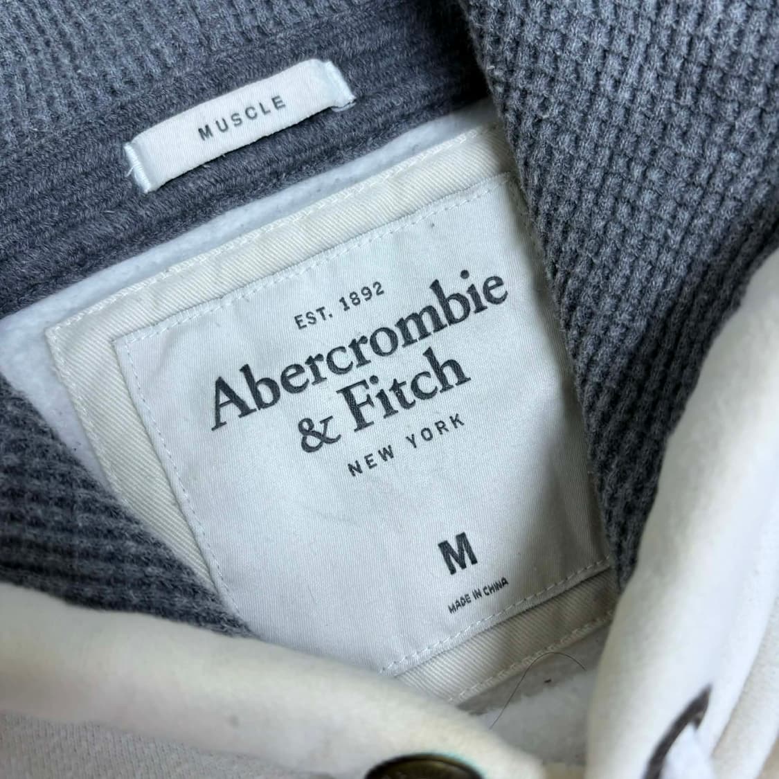 아베크롬비 y2k 올드스쿨 대장급 화이트 스웨트셔츠 후드티(M) 상품이미지4