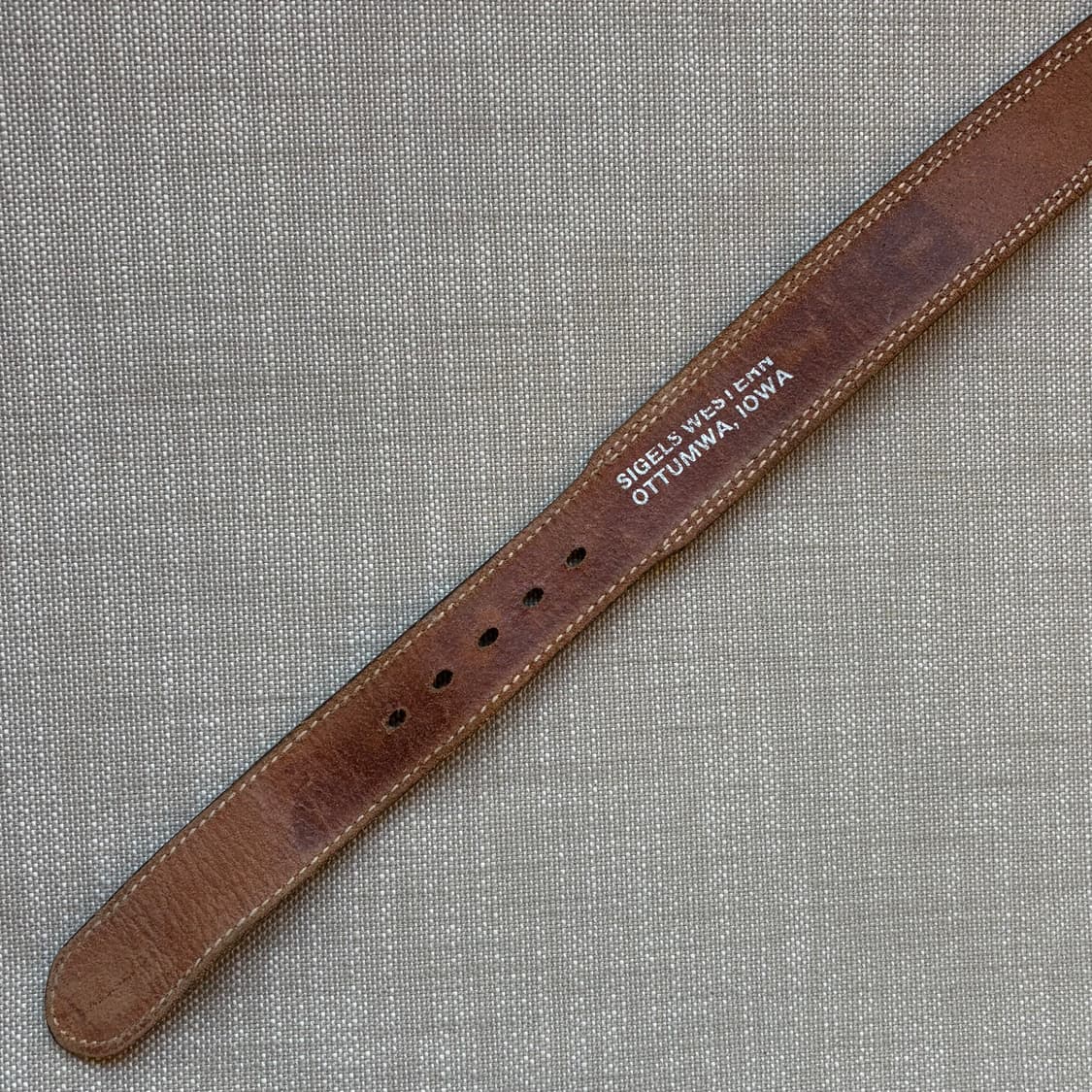 [24] 70s USA TEX TAN 카빙 레더 웨스턴 벨트 상품이미지10