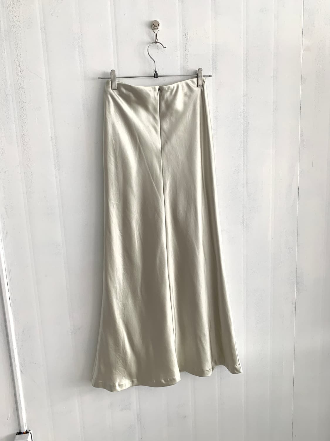Mint Green Satin Maxi Skirt 상품이미지6