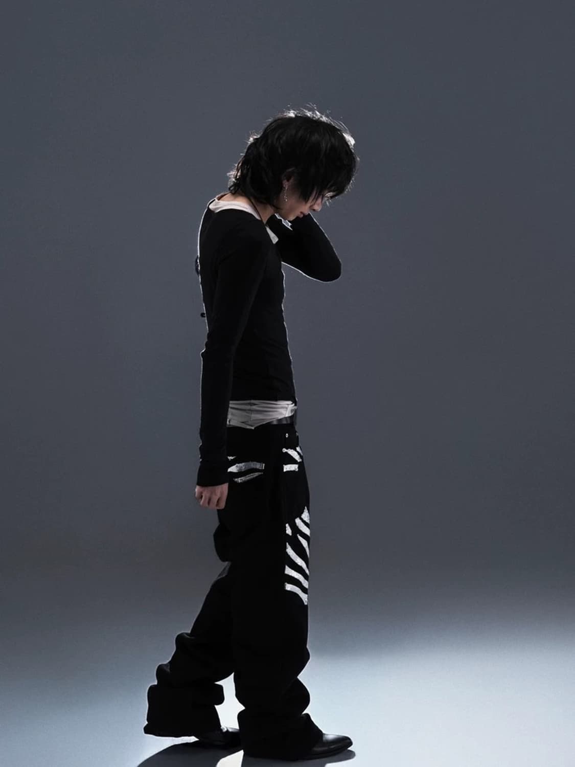 Skeleton Embroidery Straight Pants  상품이미지6