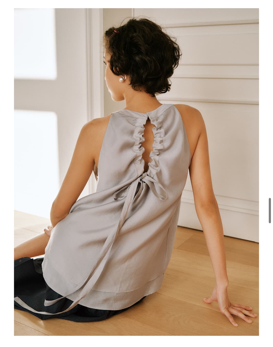 아우로 포그 홀터 탑 fog halter top 그레이 상품이미지2