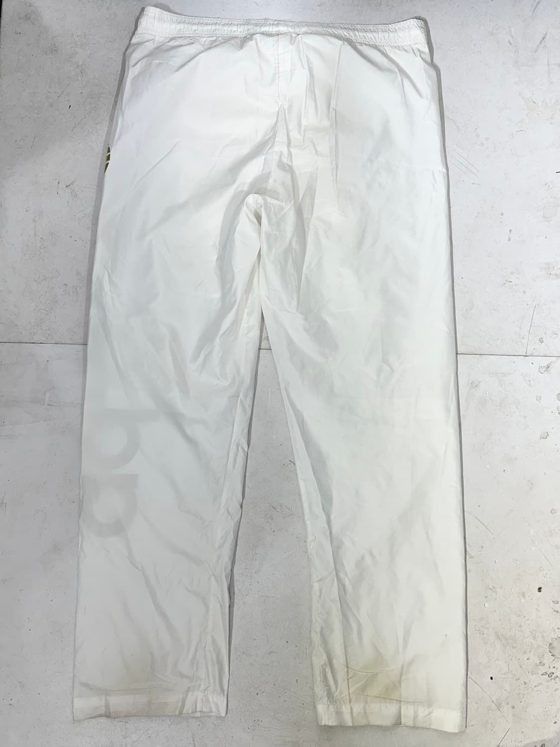 아디다스 화이트 골드 스펠아웃 와이드  트랙 팬츠 추리닝 바지 M 상품이미지5