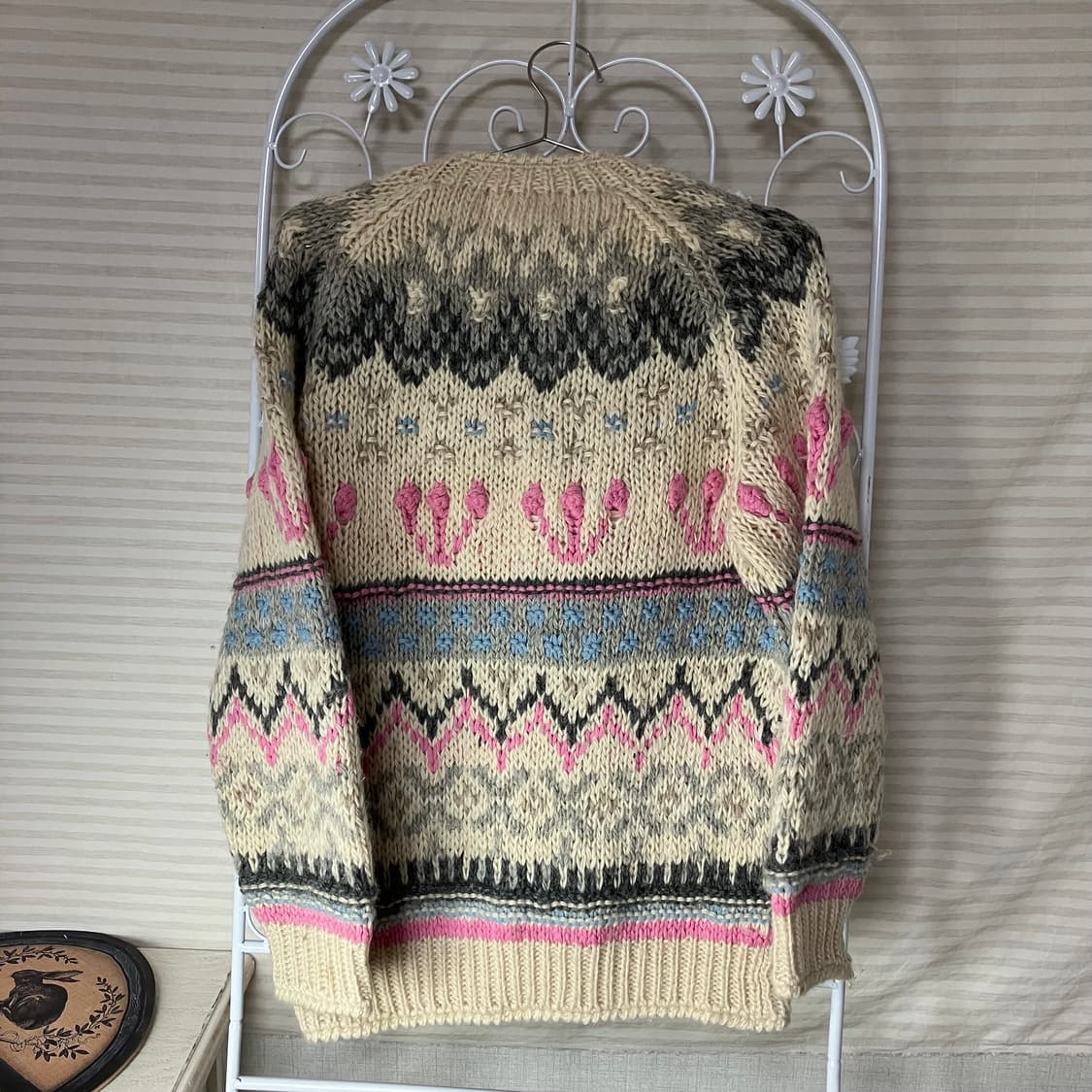 빈티지 핸드메이드 해비울 모리 가디건 상품이미지2