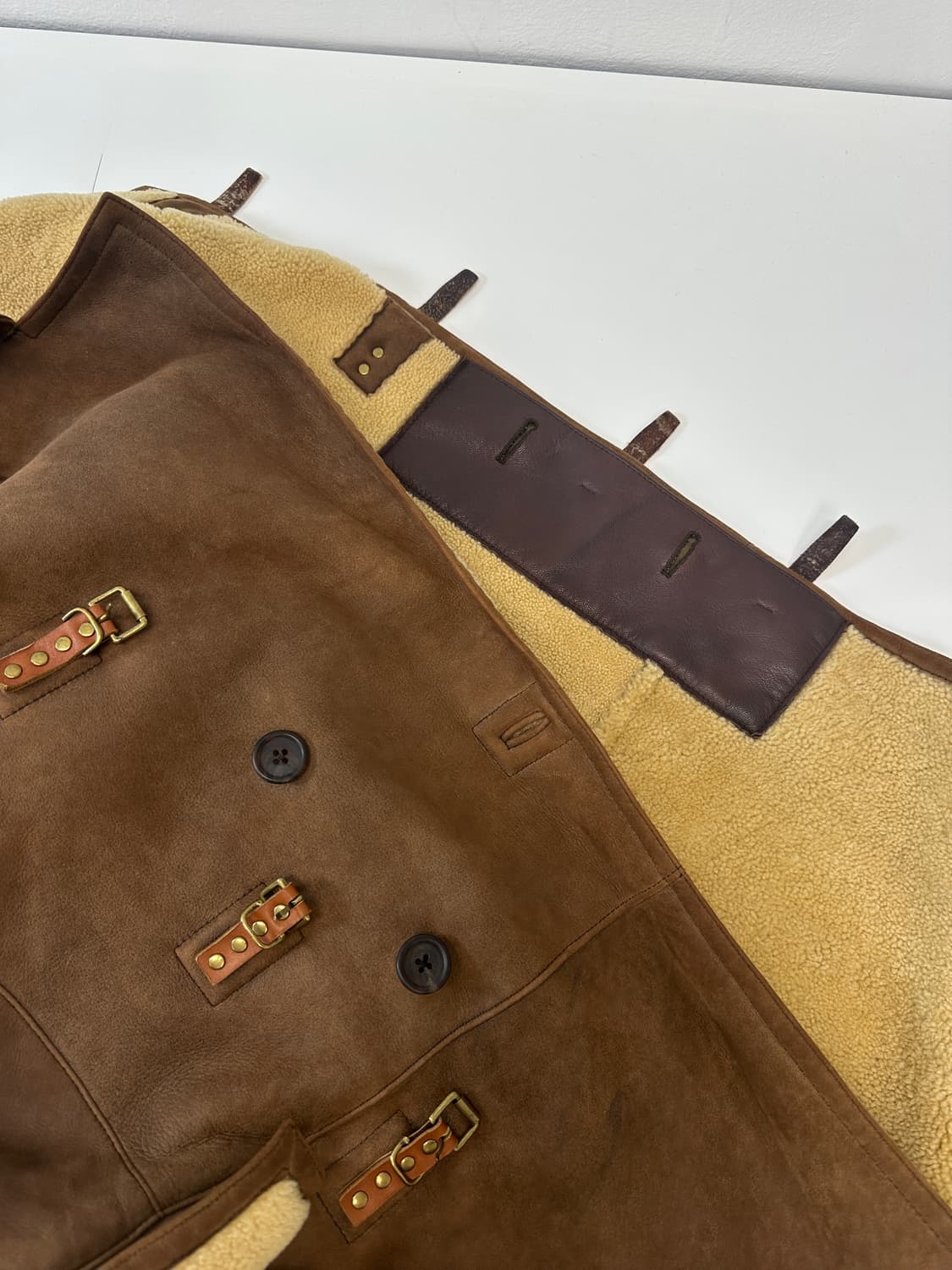 폴 스미스 더플 스웨이드 롱코트 L 상품이미지3