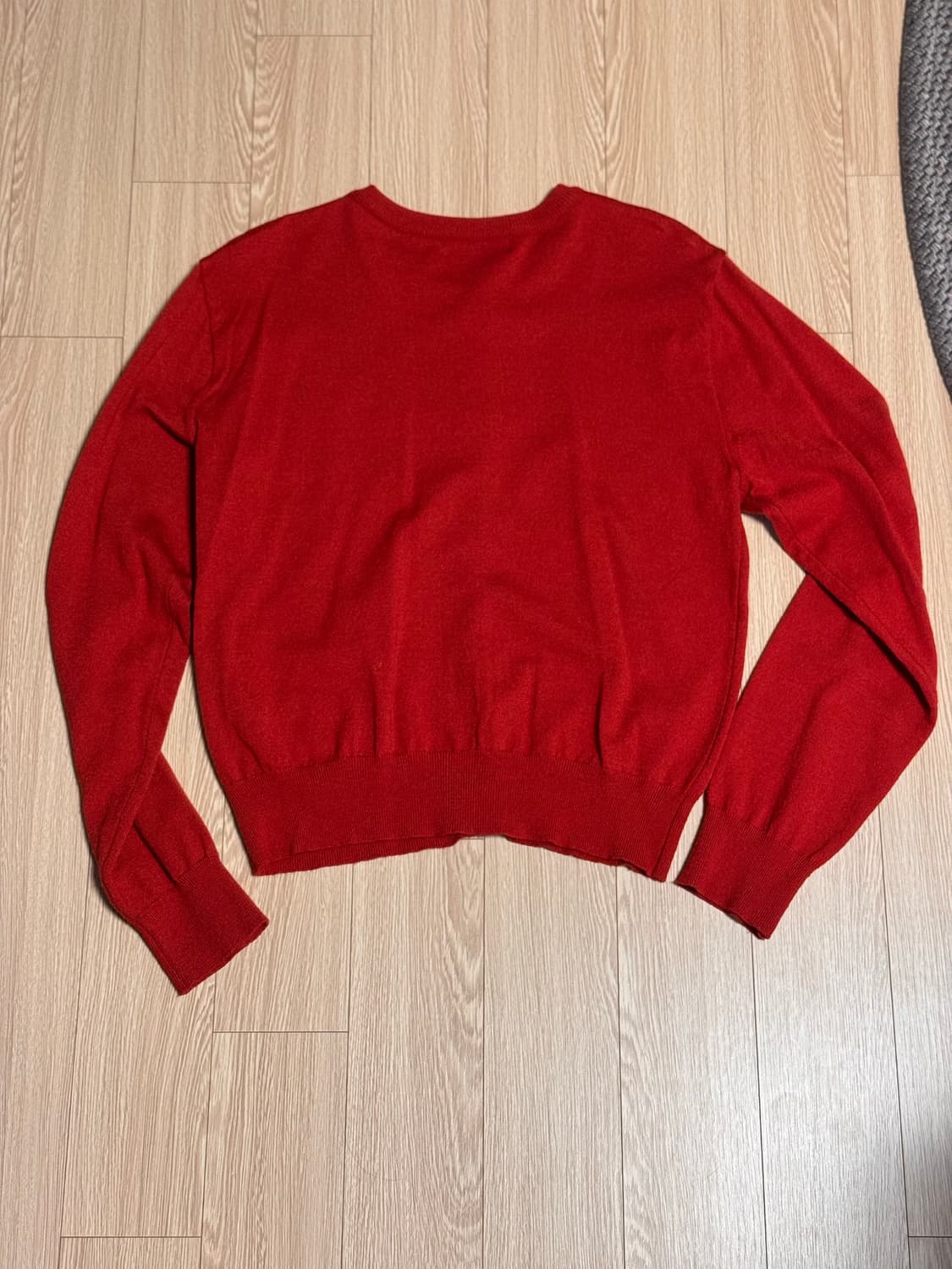 마조네 베이직 니트 가디건 레드 팝니다 상품이미지3