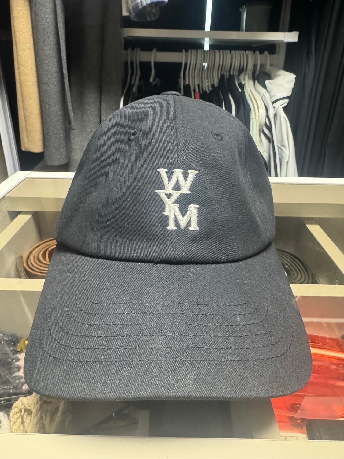 우영미 로고 볼캡 블랙 (24ss) M 상품이미지5