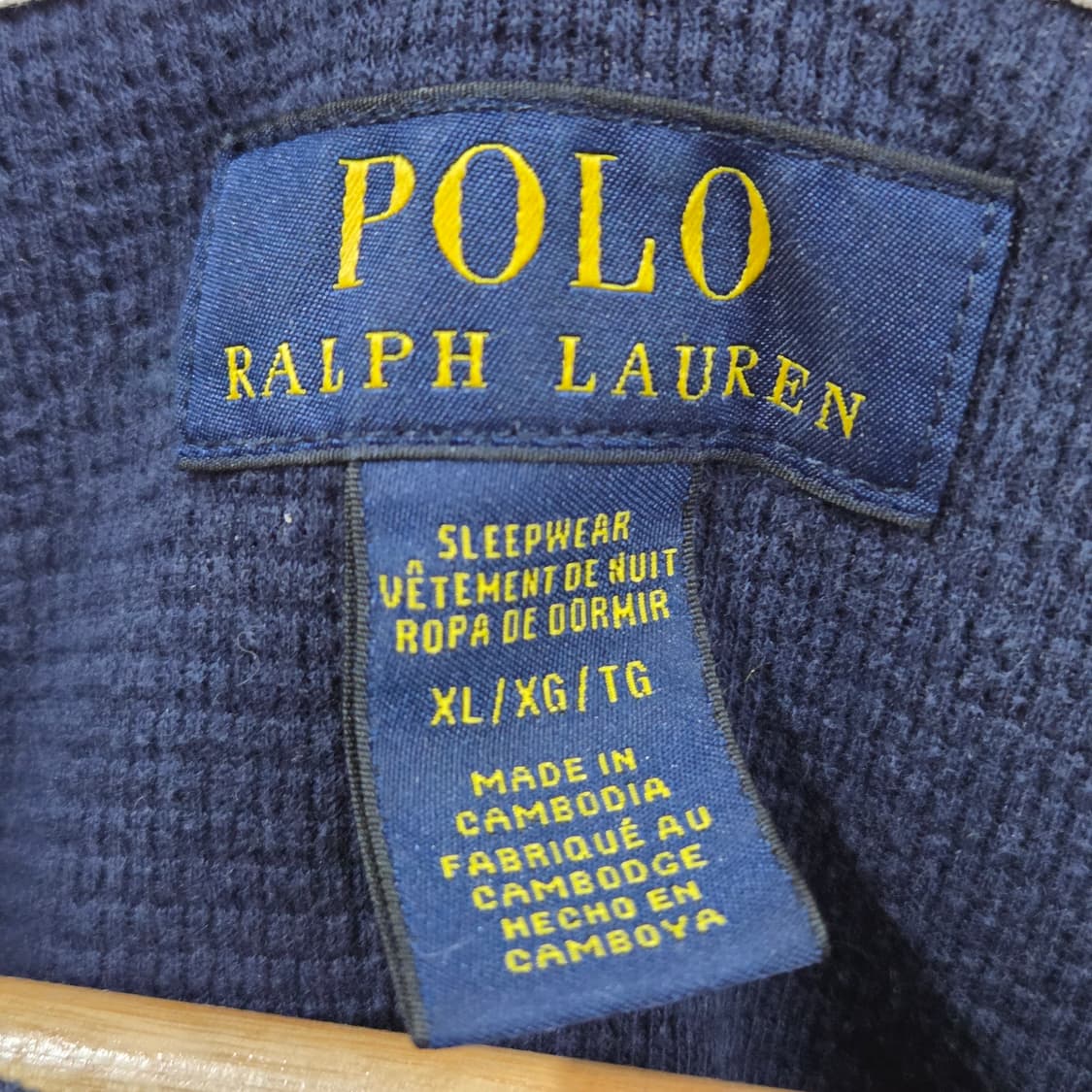 폴로랄프로렌 와플 롱슬리브 XL 상품이미지3