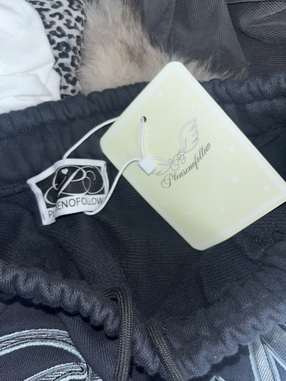 (새상품)플리즈노팔로우 마미 와이드 스웨트 조거 팬츠 상품이미지6