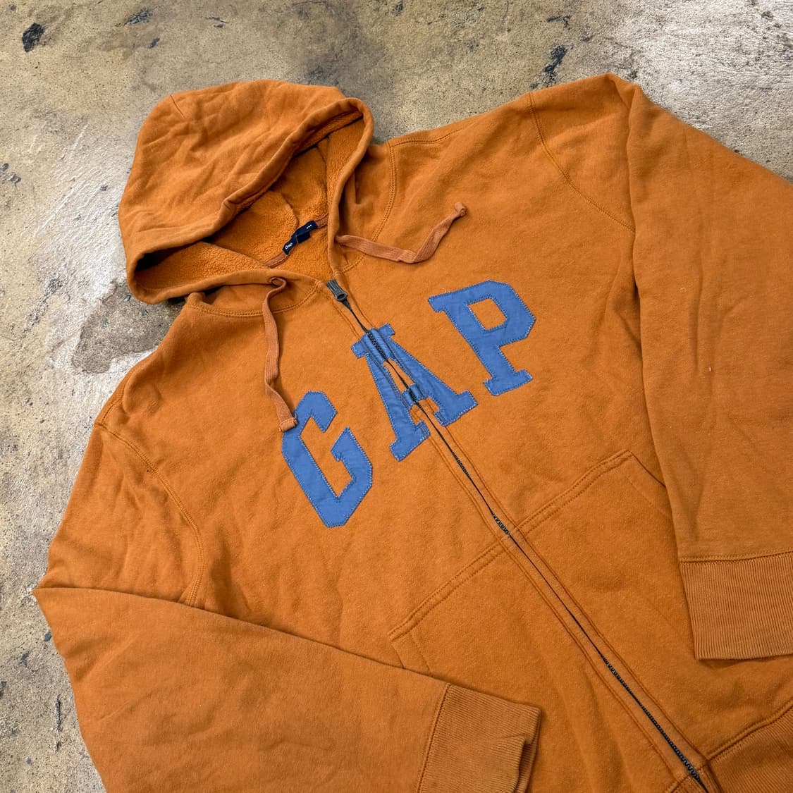 갭 오렌지 브라운 후드집업 상품이미지1