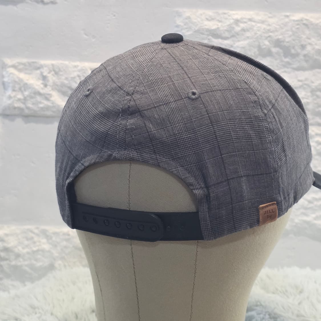 L5-7:질바이질스튜어트 체크 블랙 플랫캡 (57-59) 상품이미지3