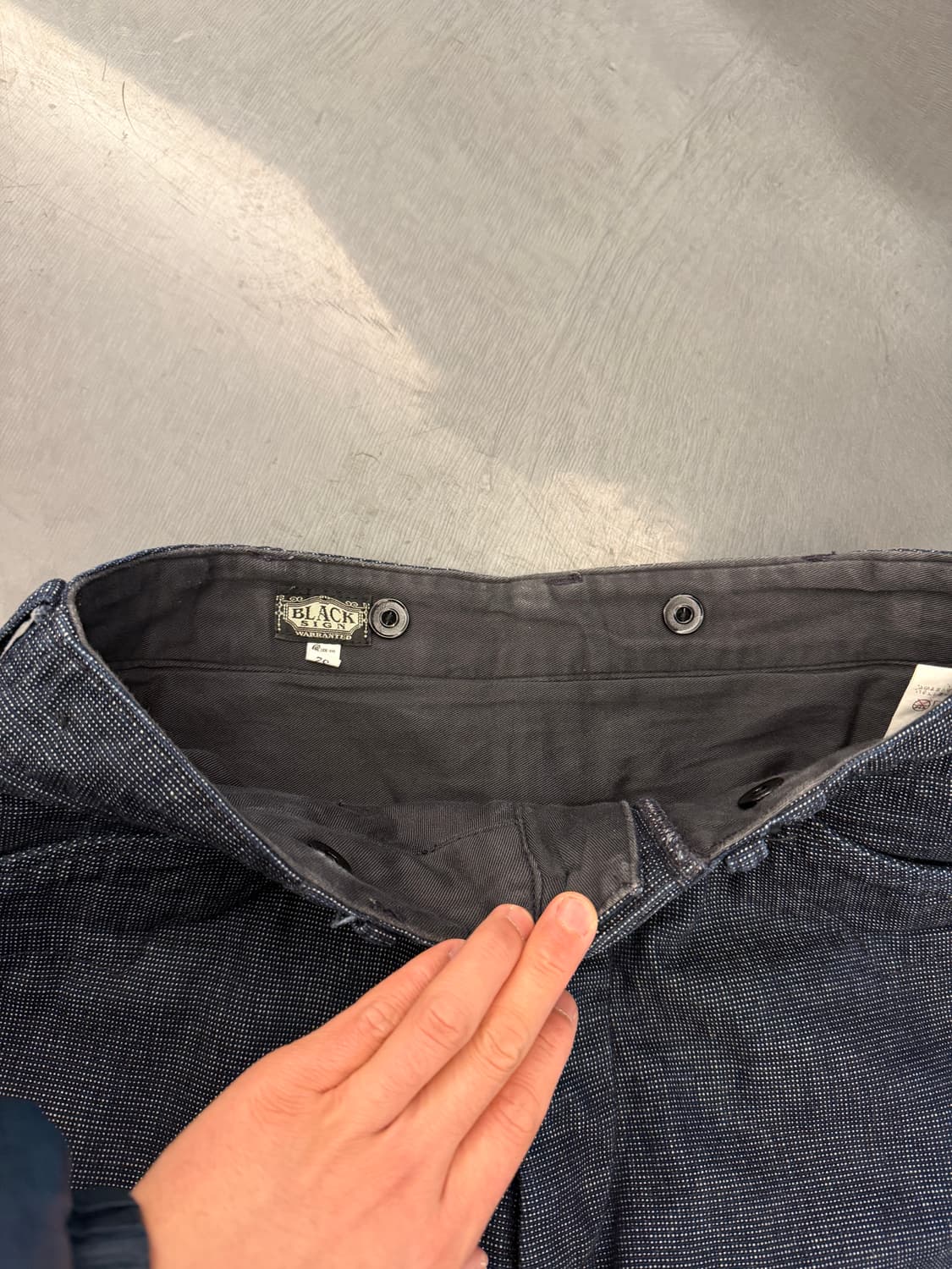 BLACK SIGN WORK TROUSER 블랙사인 워크팬츠 상품이미지3