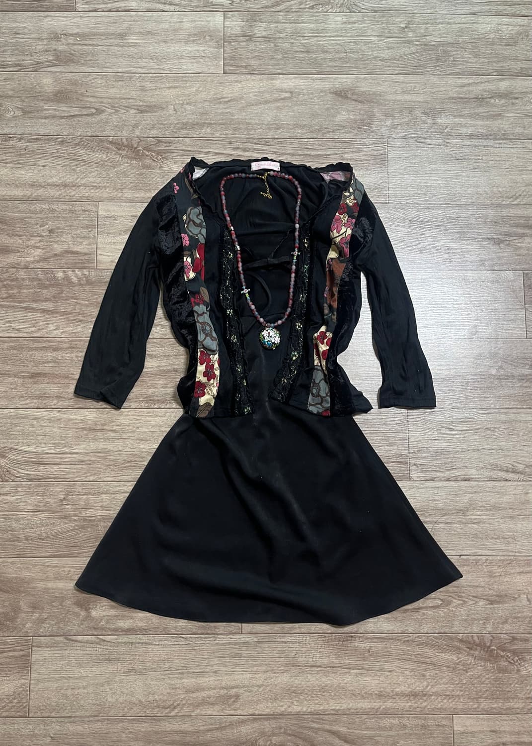 빈티지 오리엔탈 코디셋 vintage oriental top dress 상품이미지2