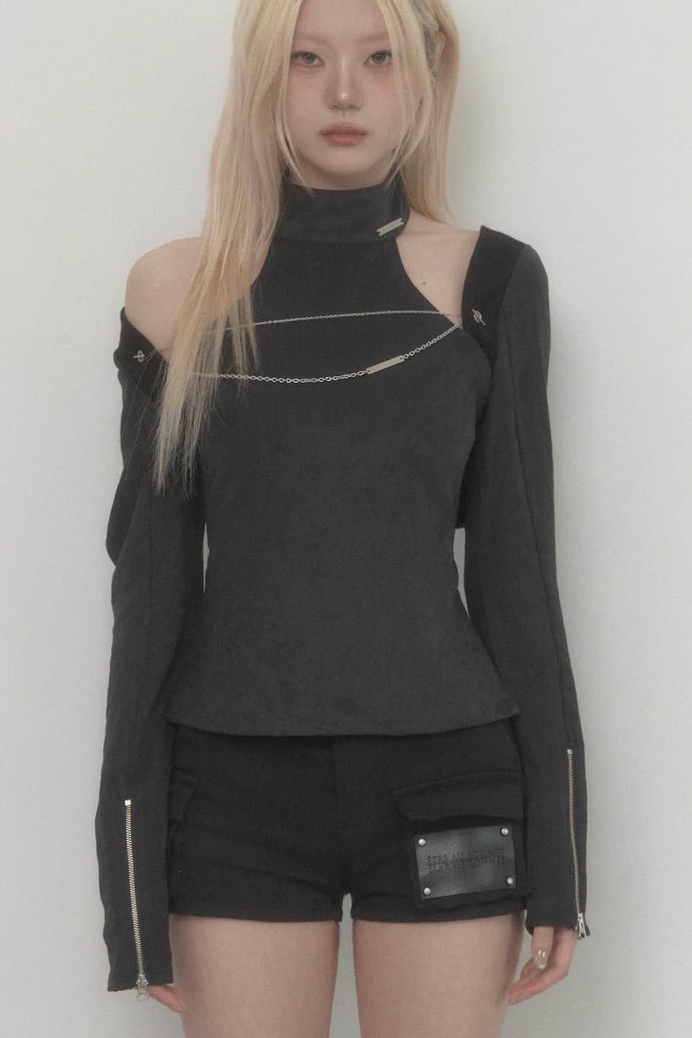 에트오소메 On-Off Chain Bolero Cardigan 상품이미지1