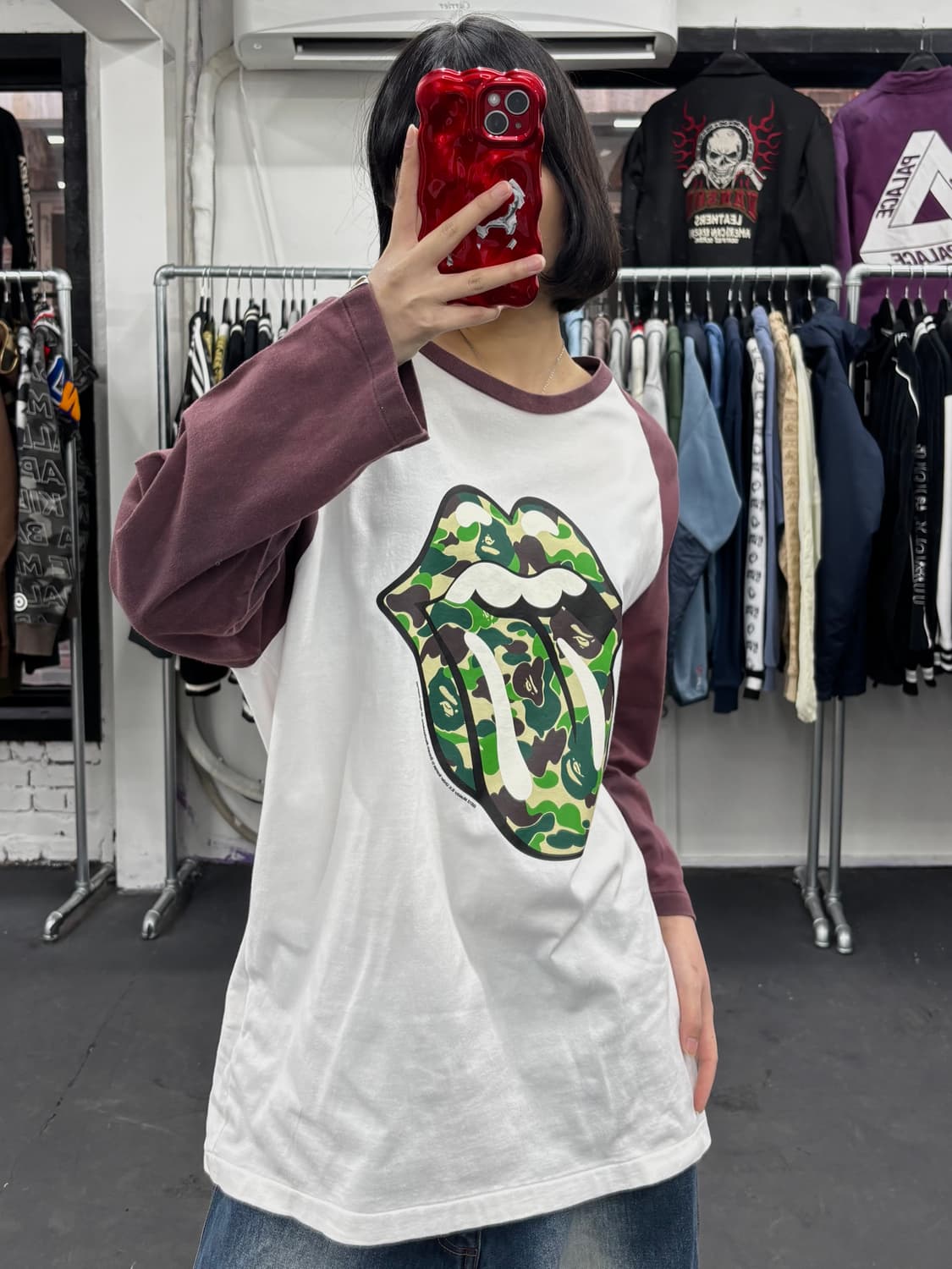 베이프 롤링스톤스 7부 롱슬리브 상품이미지1