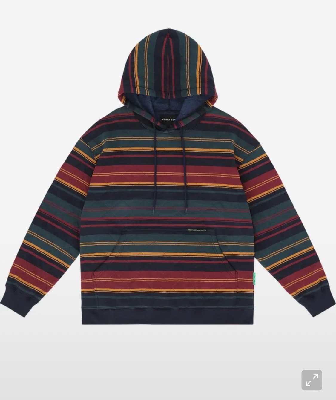 예스아이씨 Net Stripe Hoodie Navy (m) 상품이미지1