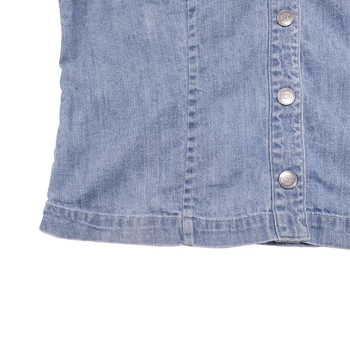 랄프로렌(RALPH LAUREN) 데님 슬림 반소매 셔츠 상품이미지7