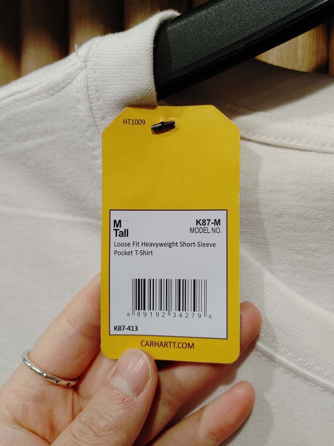 무배) 칼하트 오버사이즈 로고 티셔츠 (새상품) - M/tall 상품이미지3