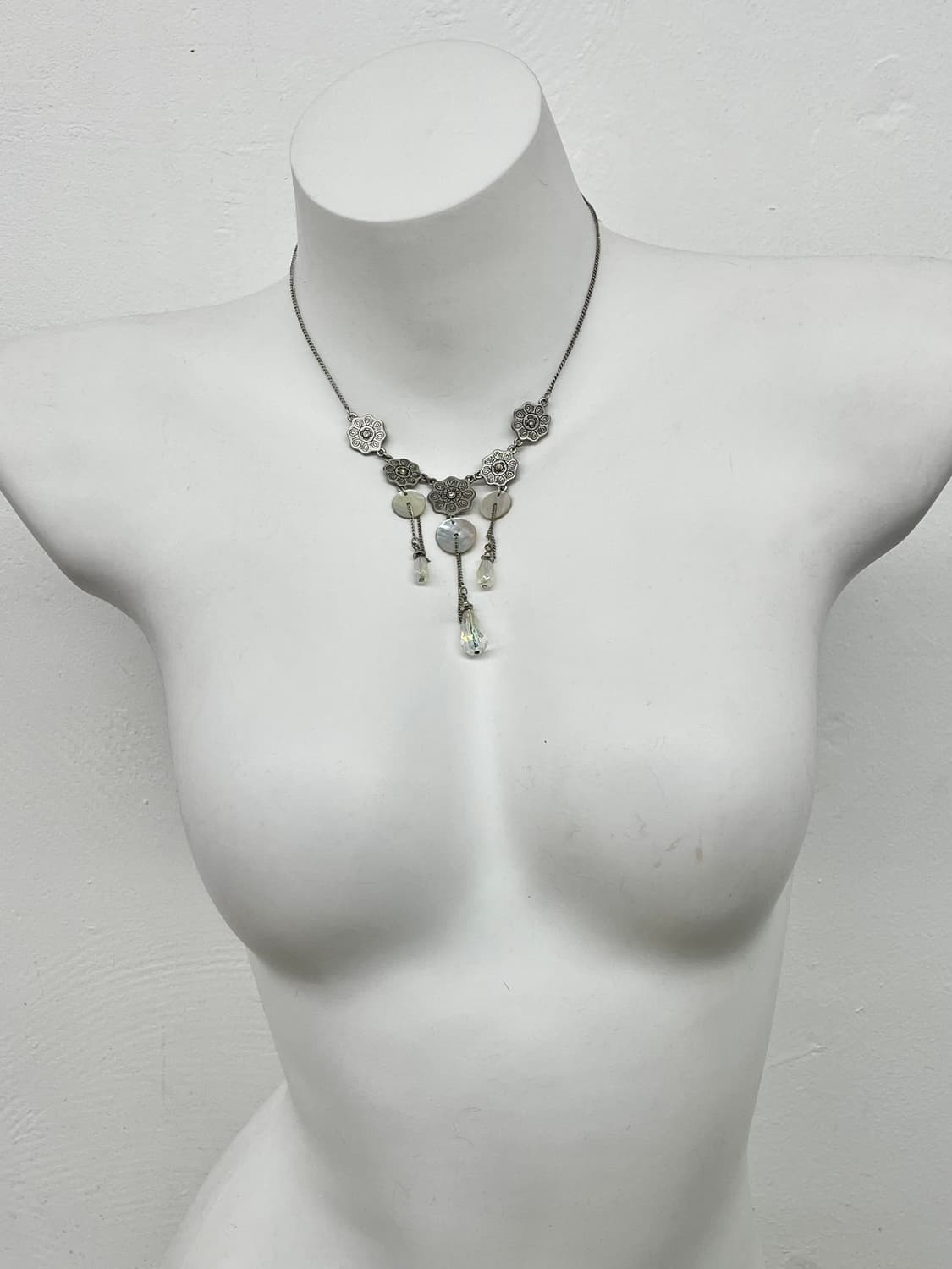 오리엔탈 자개 드롭 네크리스 상품이미지2