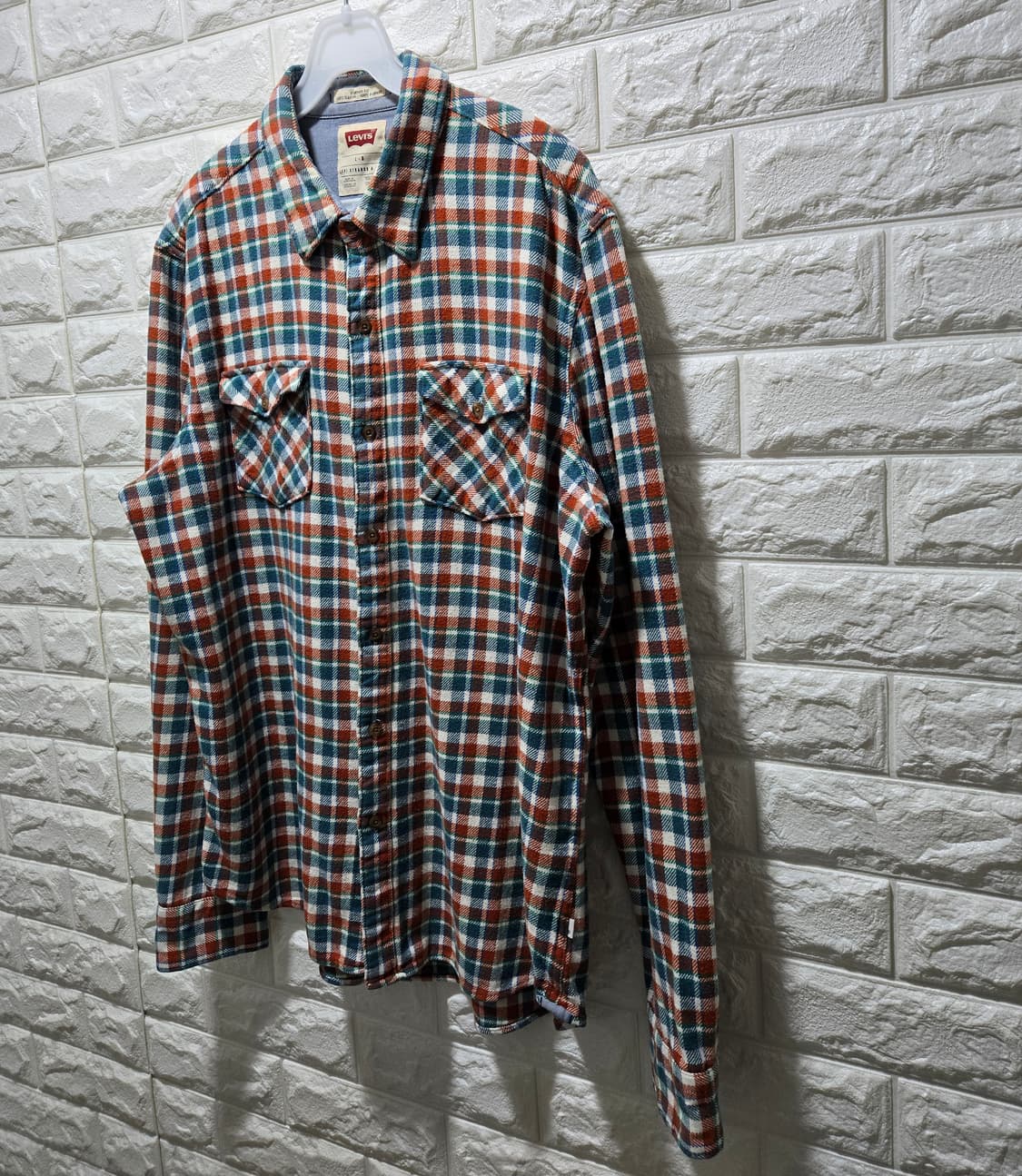 리바이스 스탠다드핏 체크셔츠 체크남방 105 상품이미지3