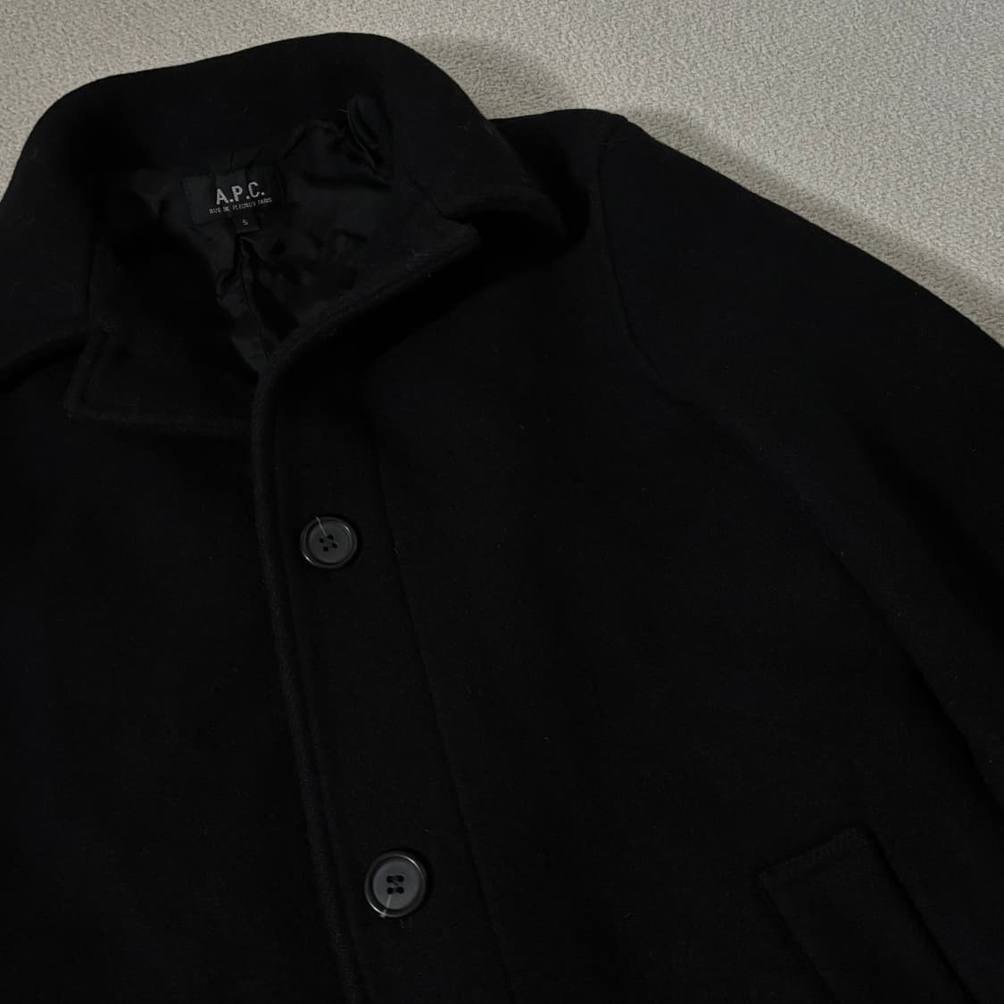 일본빈티지 APC 아페쎄 블랙 코트 상품이미지4