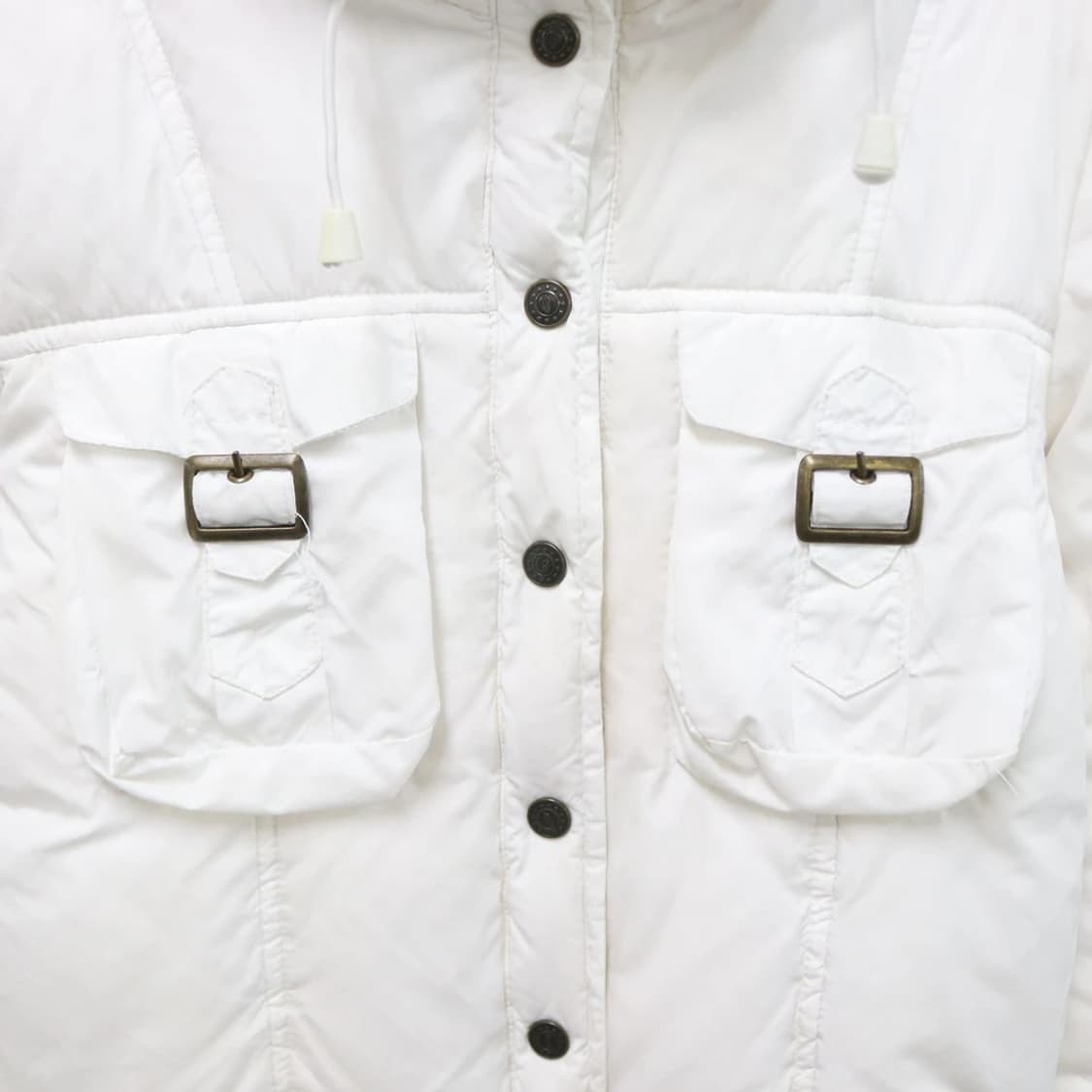 GEORGE PALOMALES  화이트 후드 패딩 61082 상품이미지6