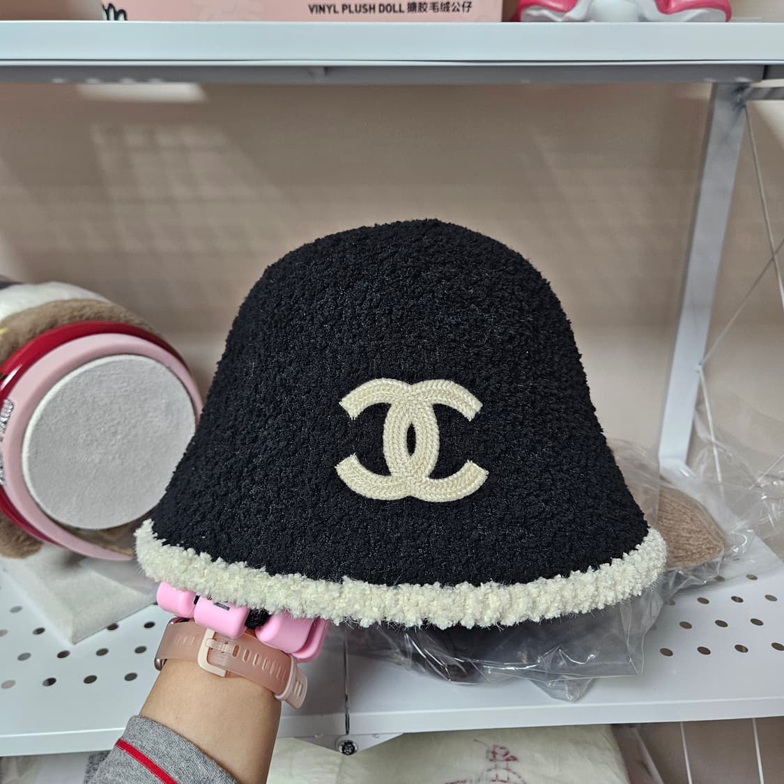 샤넬 cc 양털 벙거지 모자 버킷햇 상품이미지5