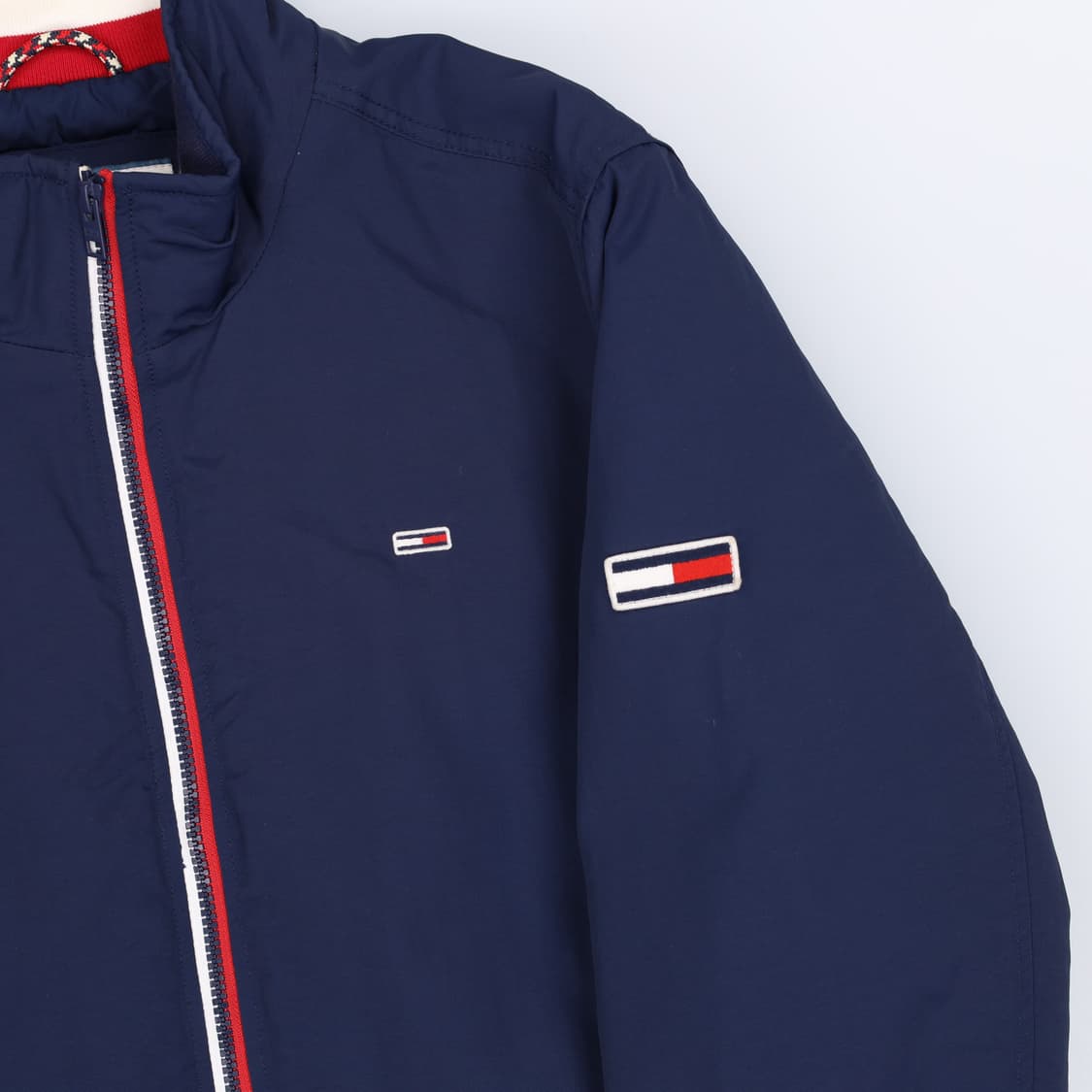 L 타미힐피거 이너 퀄팅 플래그 봄버 블루종 자켓 4149 상품이미지5