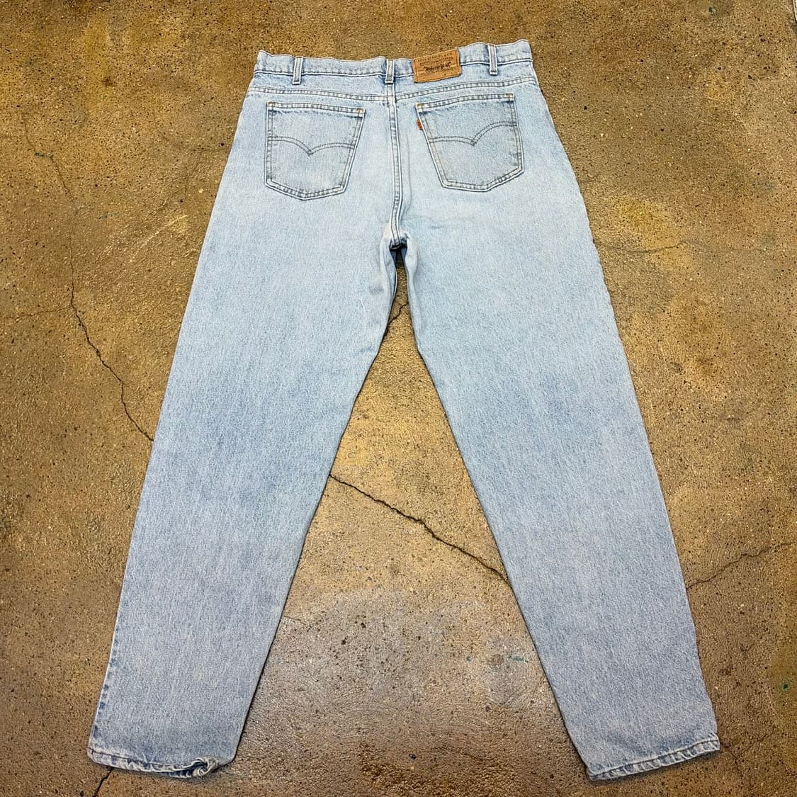 90s Made in USA  빈티지 리바이스 550 연청 청바지  상품이미지5