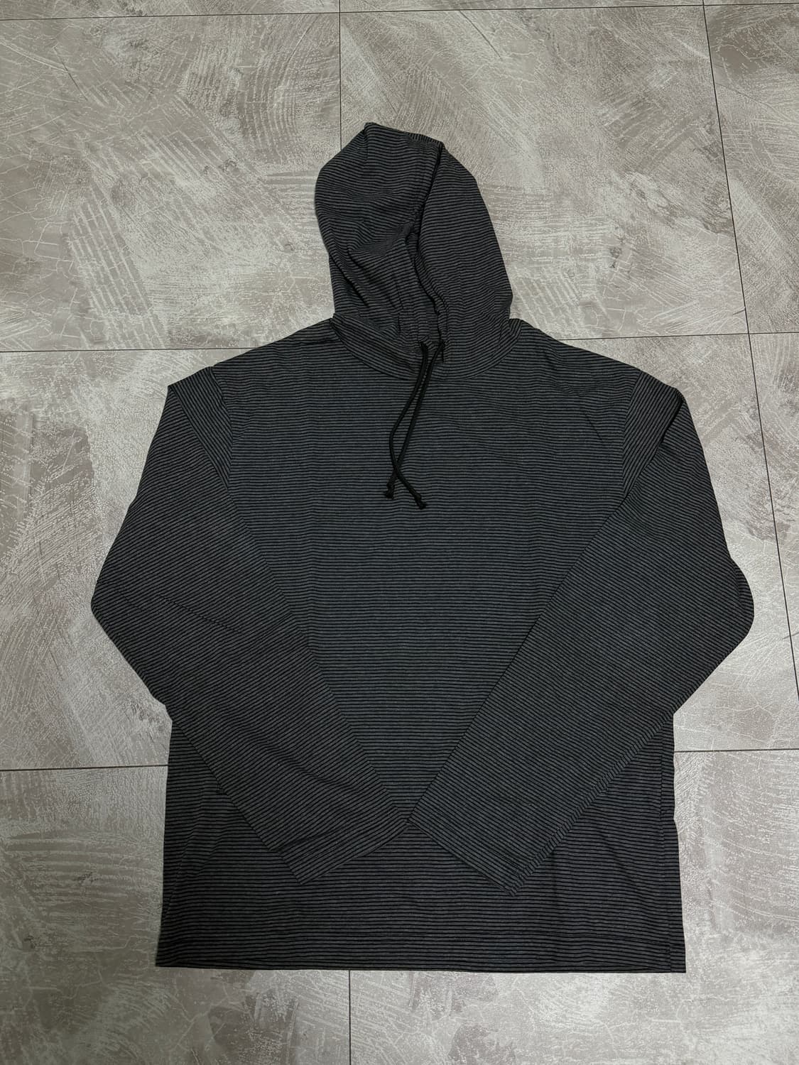 [2]해칭룸 stripe hoodie charcoal 상품이미지4