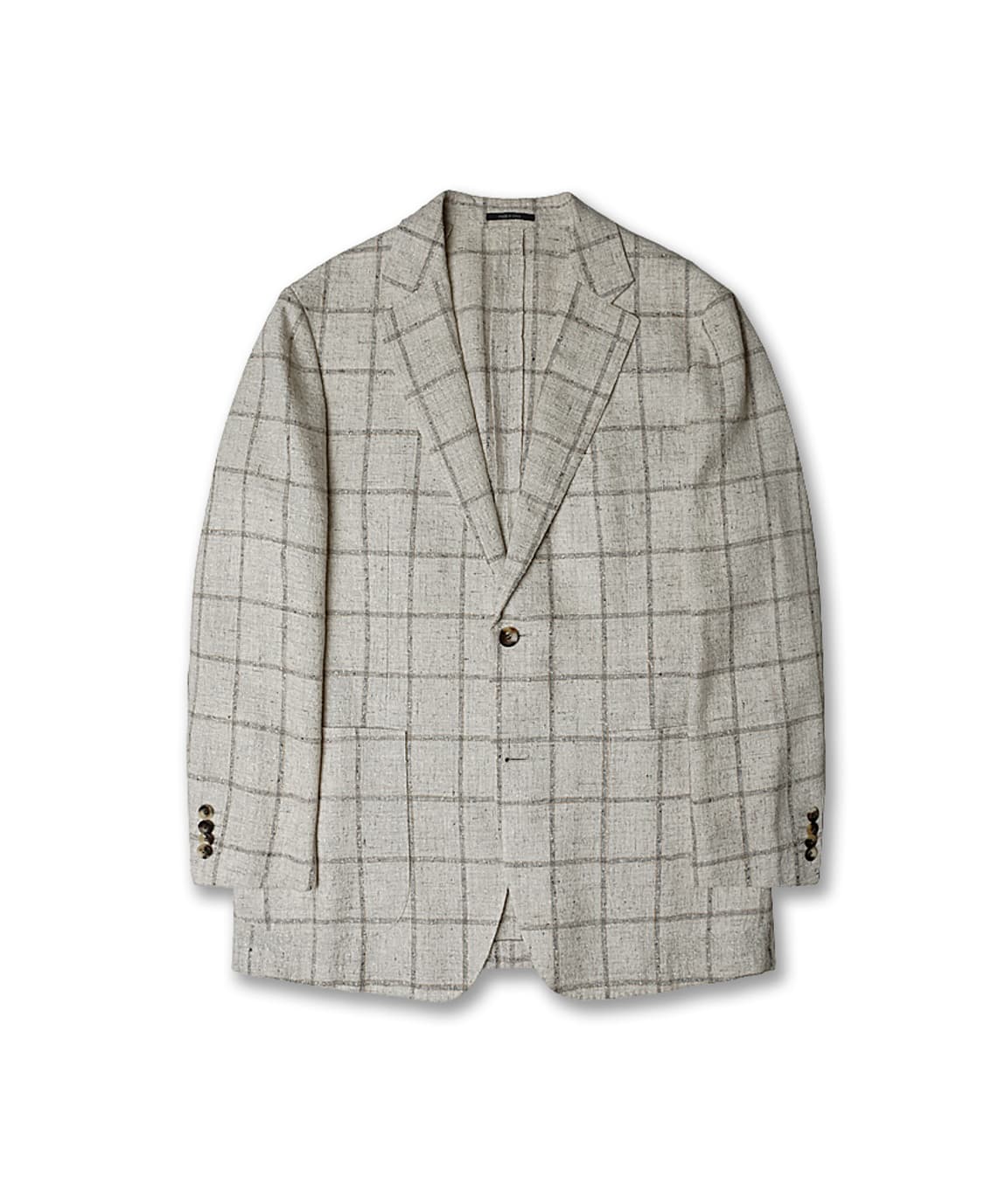 수트 서플라이 [Suit Supply] 아이보리 린넨 블렌드 체크 자켓 상품이미지1