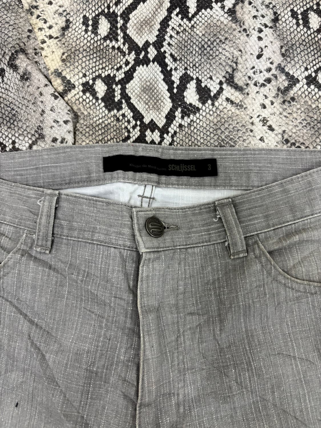 “Schlussel” Grey straight-Fit Pants 상품이미지8
