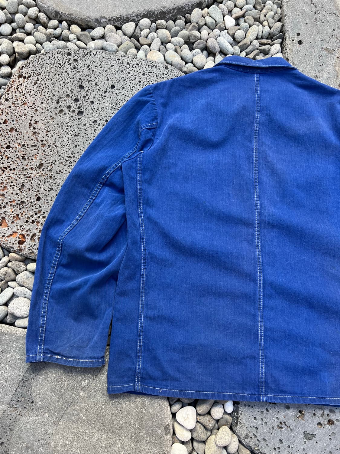 WASHING BLUE OLD VINTAGE HBT 헤링본프렌치워크자켓 상품이미지9