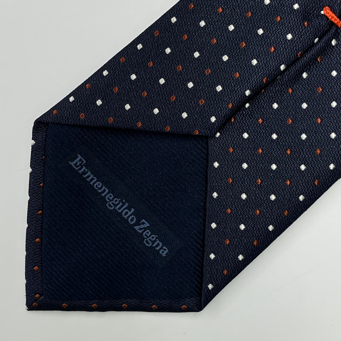 정품 명품 제냐 넥타이 9.5cm 어두운 네이비 컬러 상품이미지4