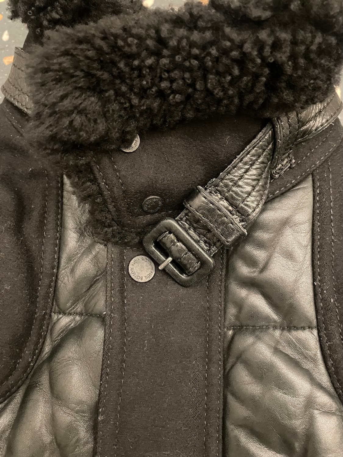 닐바렛 램스킨 레더 패딩 자켓 상품이미지3