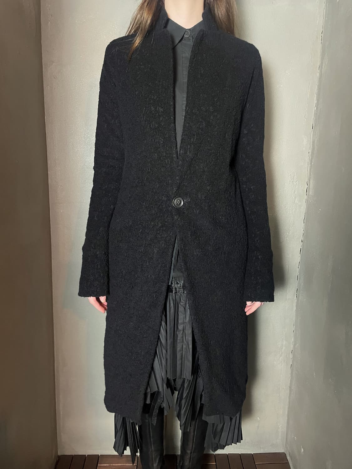 누드:마사히코 마루야마 울 코트 상품이미지2