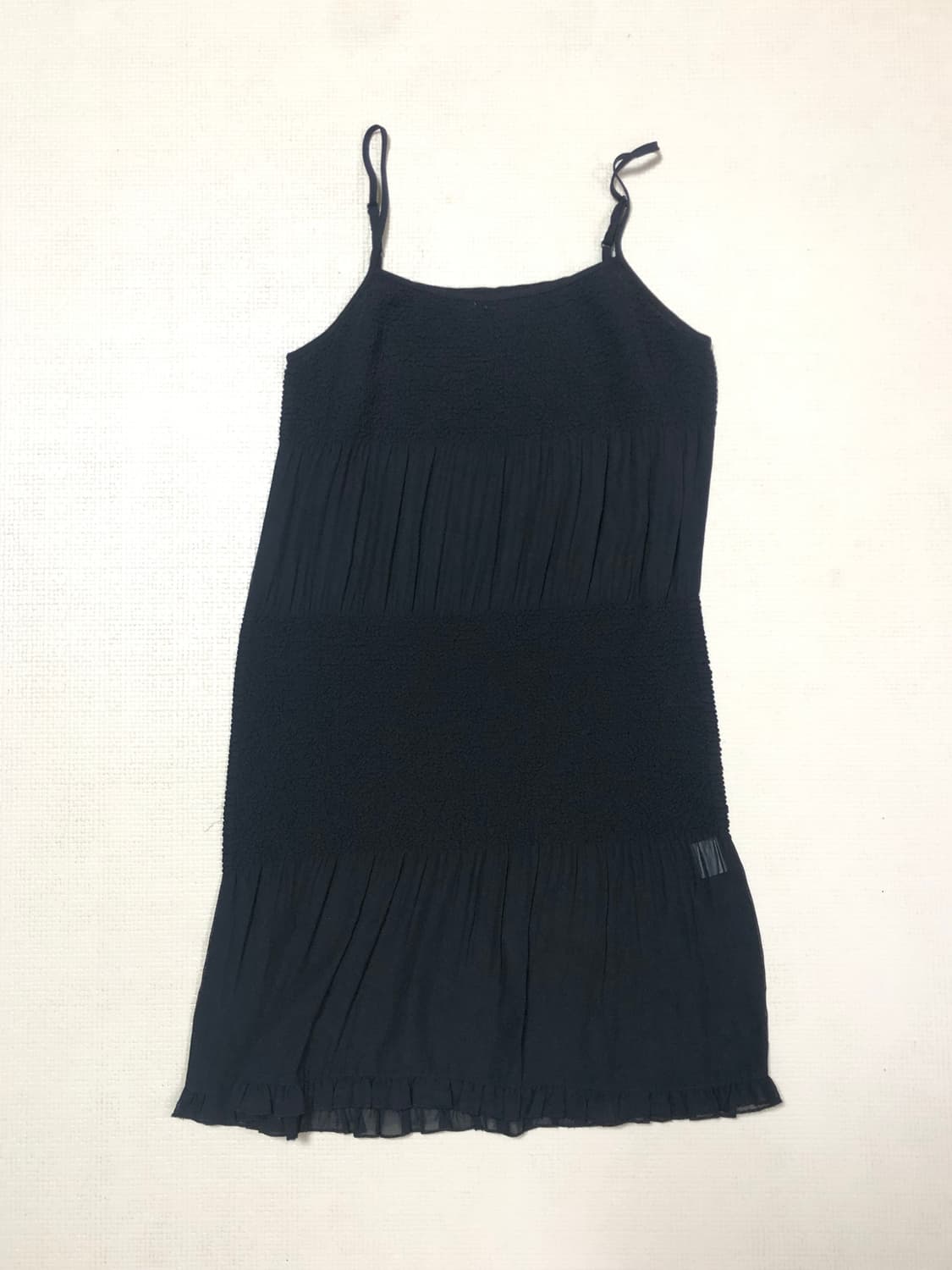 빈티지 블랙 시스루 플리츠 원피스 상품이미지10