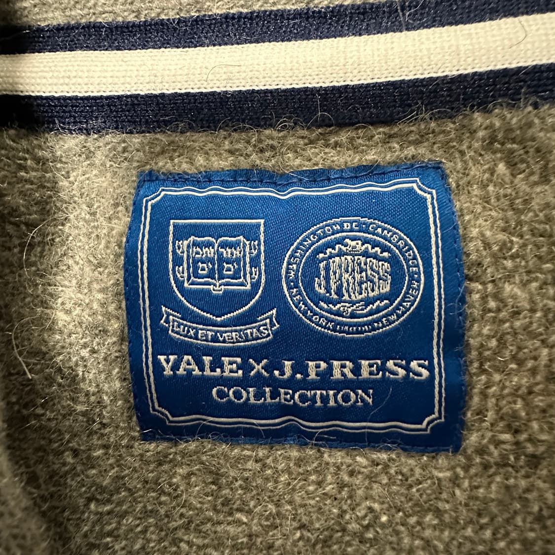 YALE X J. PRESS classic knit jacket 상품이미지4