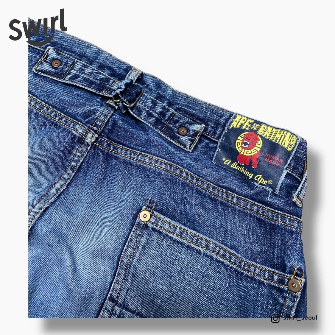 A BATHING APE 신치백 워크데님 상품이미지3