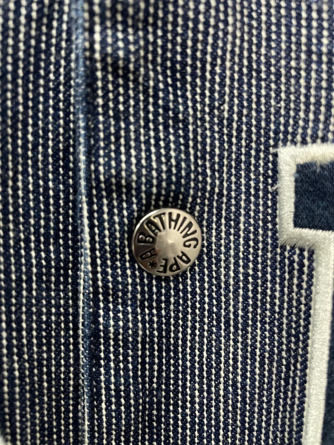 베이프 로고패치 데님자켓 H2207 상품이미지5