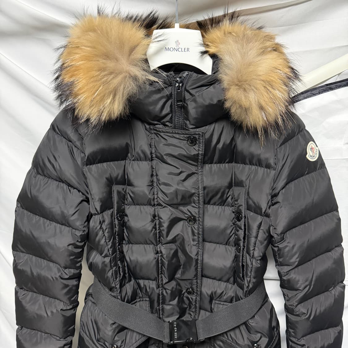 [S급/0] 몽클레어 클로에 여성패딩 블랙 라쿤퍼 풀구성 끌로에 상품이미지2