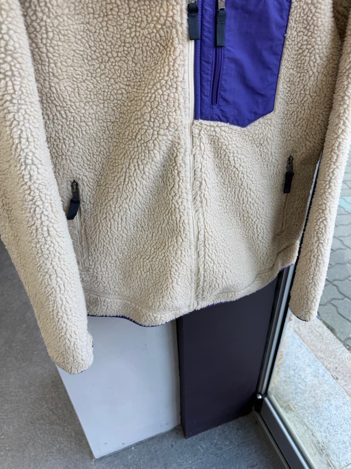 L/ 파타고니아 레트로 파일 블루앤블루 후리스 집업 상품이미지4