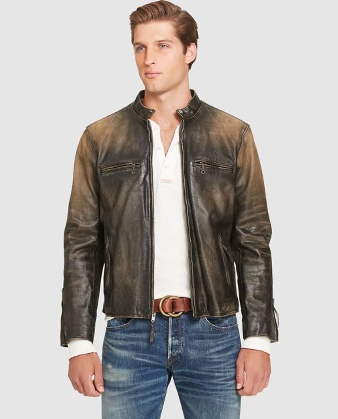 폴로 랄프로렌 디스트로이드 레더 자켓 상품이미지3