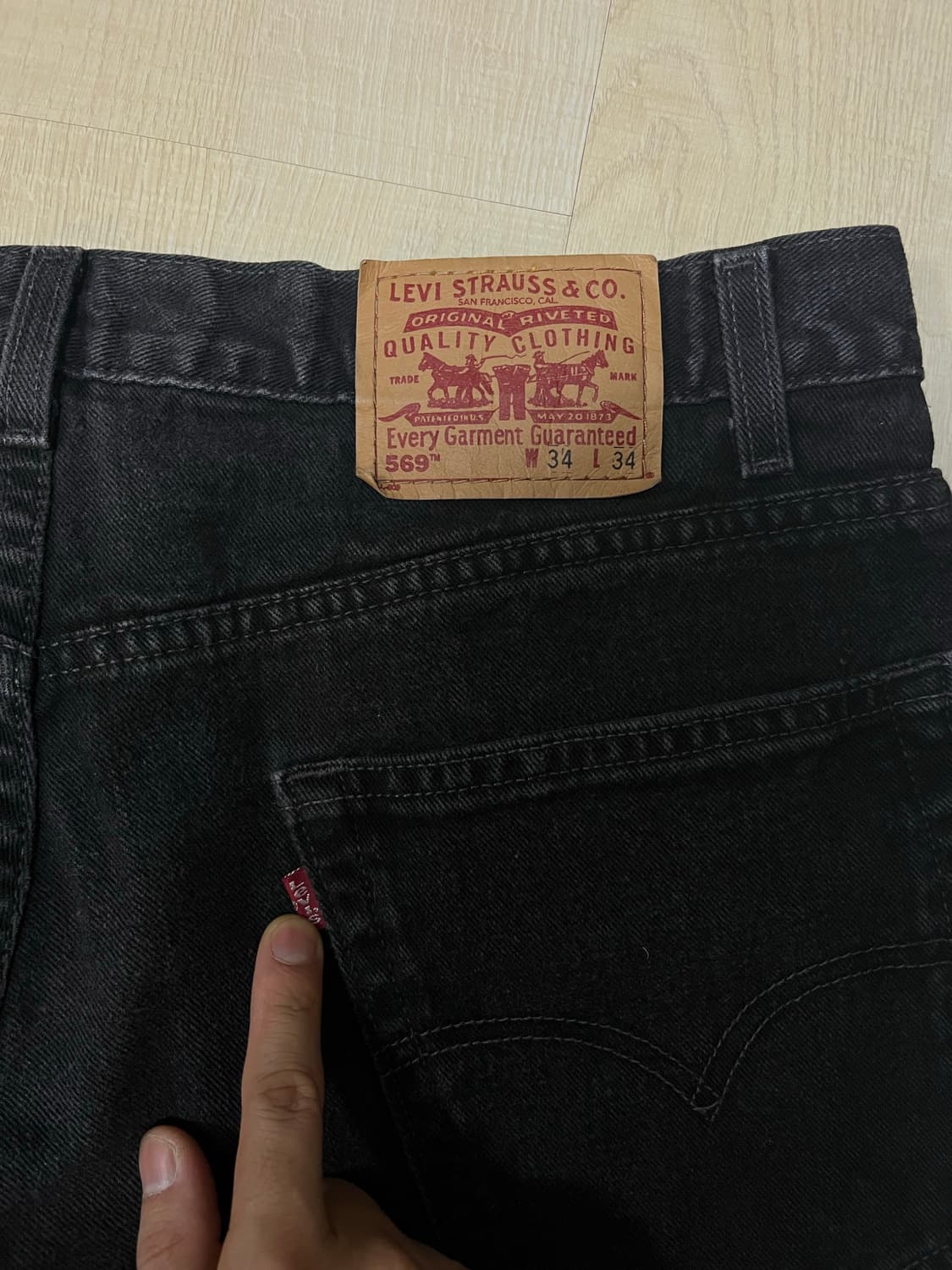 빈티지 리바이스 569 블랙  상품이미지4