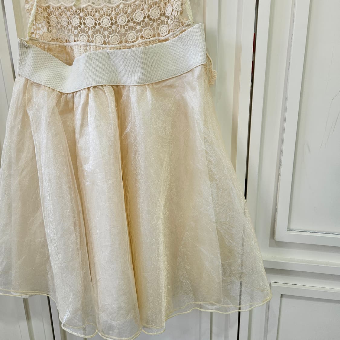 레이스 페어리 샴페인 드레스 원피스 상품이미지8