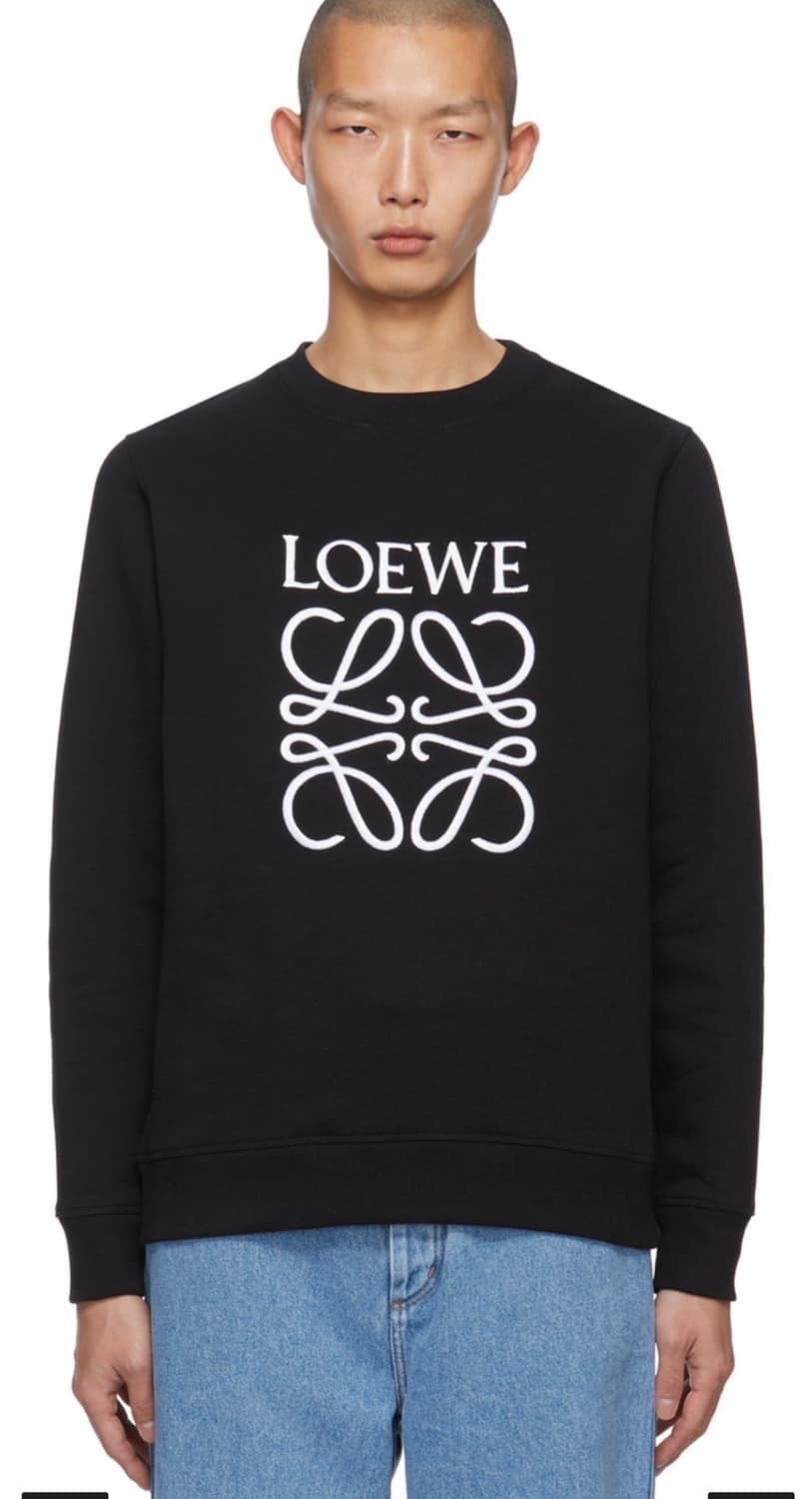 LOEWE 로에베 아나그램 블랙 맨투맨 / xl  상품이미지6