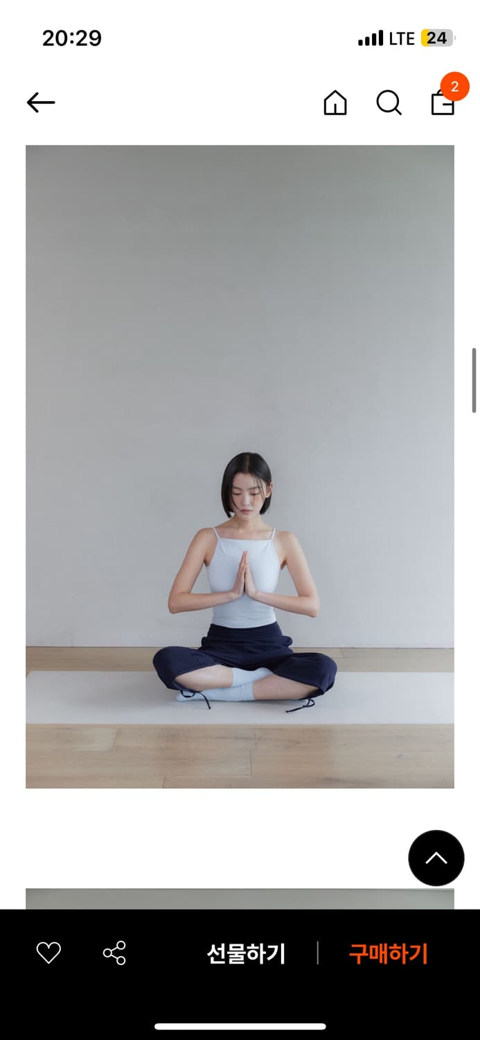 세이지힐 요가복 요가바지 하프팬츠 상품이미지2